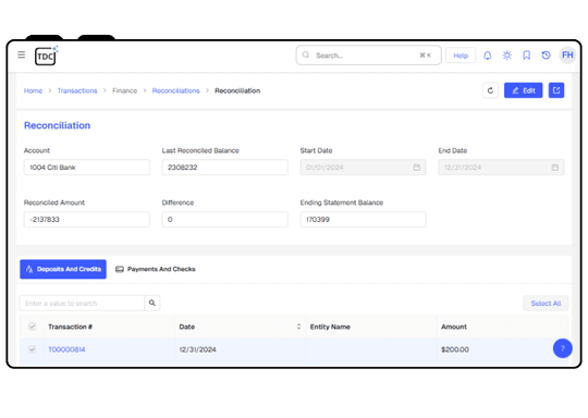 Account Reconciliation 