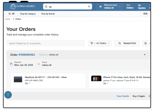 Centralized Order, Transaction, and Loyalty Tracking