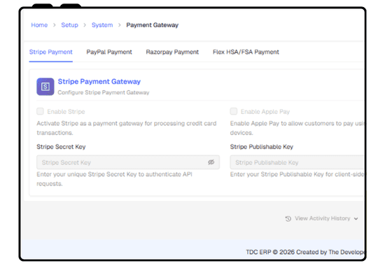 Customizable Payments & Shipping