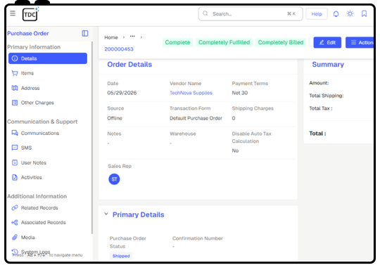 Purchasing & Billing