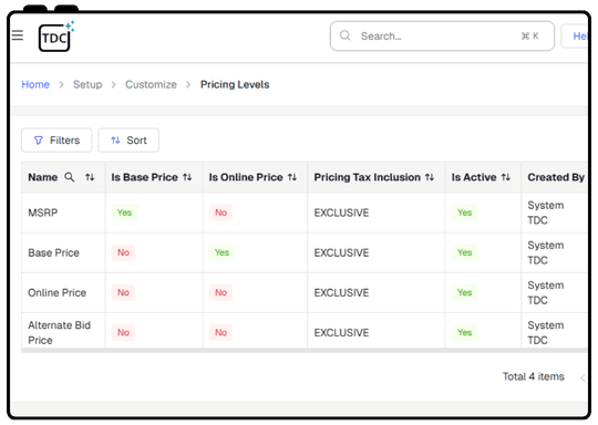 Pricing Management