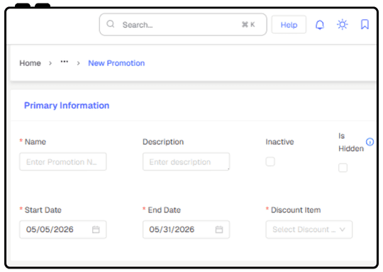 Promotion Scheduling and Activation