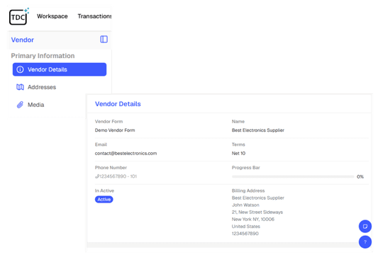 Vendor Records